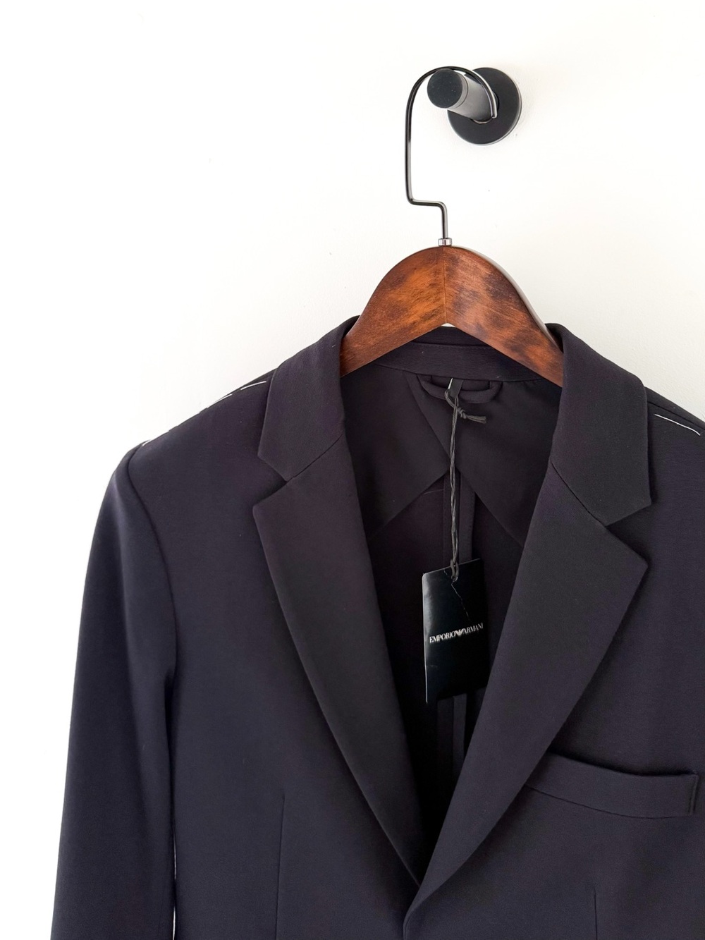 NEW Emporio Armani Navy Blue Stretch Italian Blazer Sport Coat 38R - Picture 2 of 13